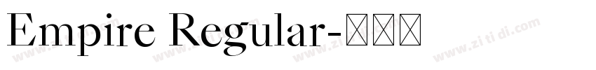 Empire Regular字体转换